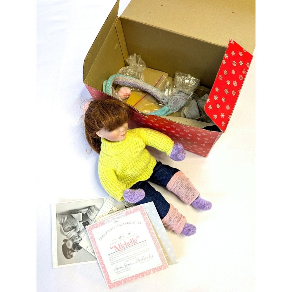Ashton Drake Galleries, Michelle, Stewart Sherwood's Winterfest Doll New in Box